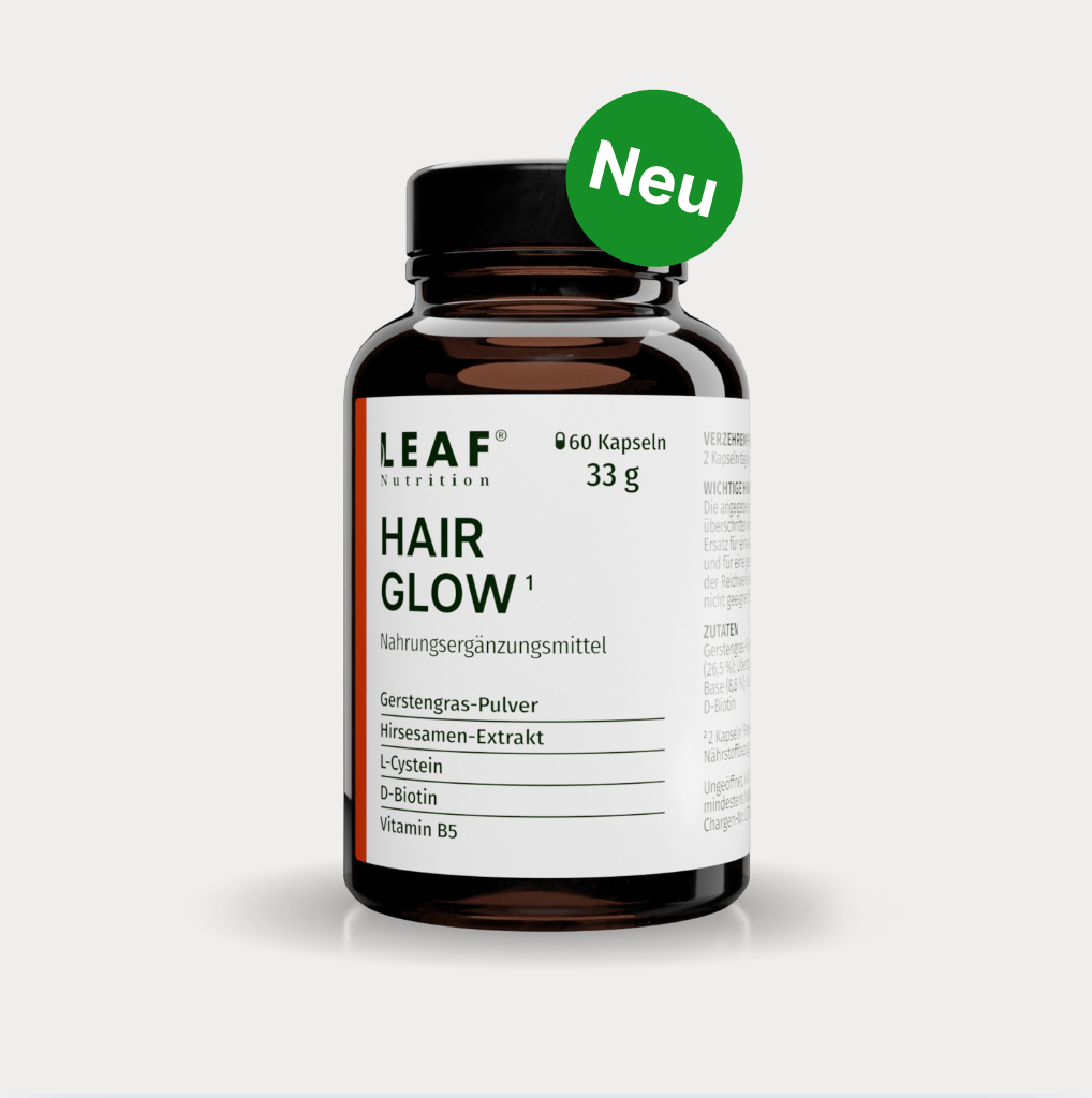 HAIR GLOW | Gerstengras, Hirsesamen, L-Cystein und D-Biotin