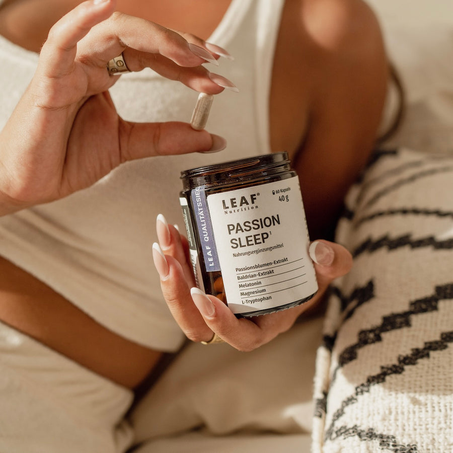PASSION SLEEP | Passionsblume, Baldrian, L-Tryptophan, Magnesium